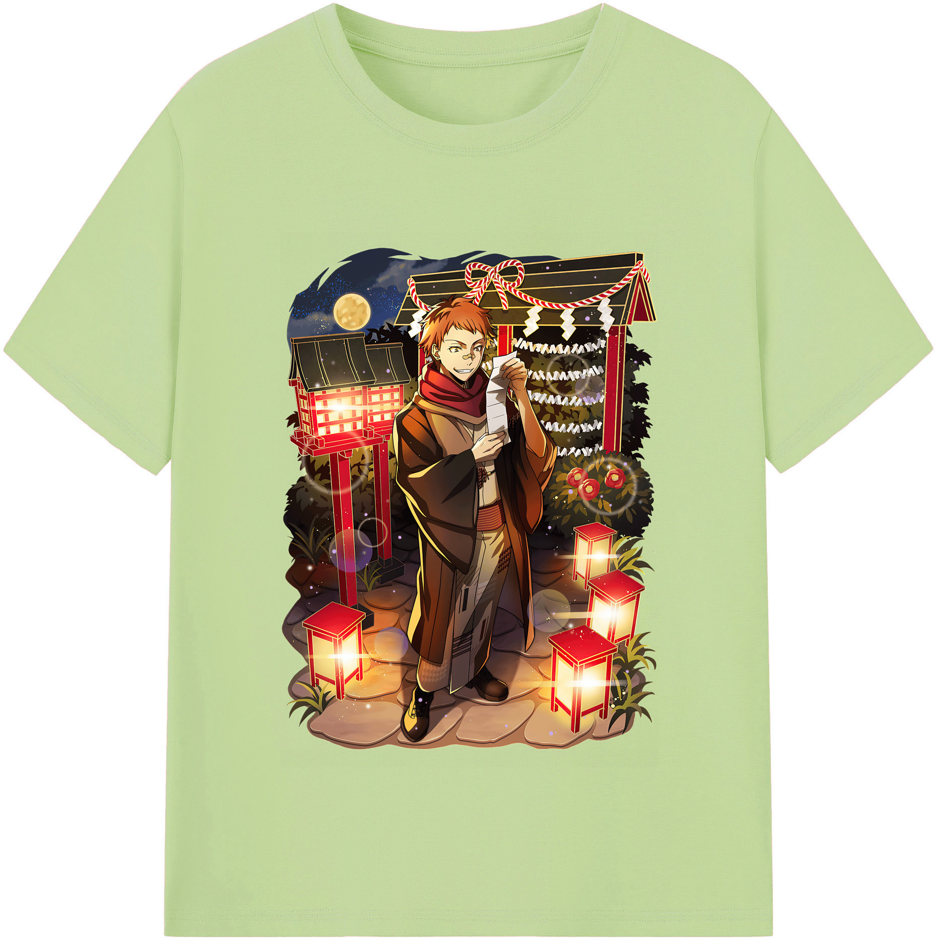 （画像用） 文豪ストレイドッグス Bungo Stray Dogs 綿100％半袖Tシャツ（フロントプリント）